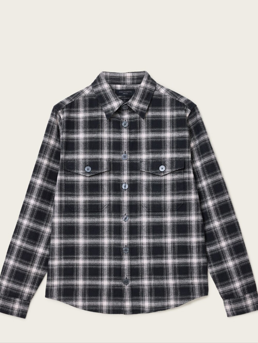AllSaints Hamura Relaxed Fit Plaid Shirt